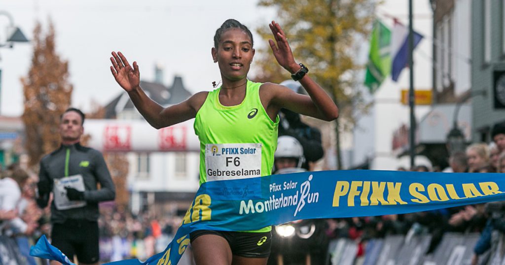 Tsigie Gebreselama Gebrer wint Montferland Run 2019