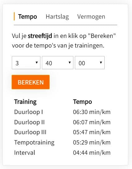Een professioneel hardloopschema van ProRun Een professioneel hardloopschema van ProRun