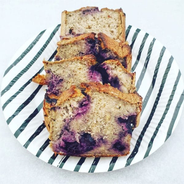 Bananenbrood met _blauwe bessen