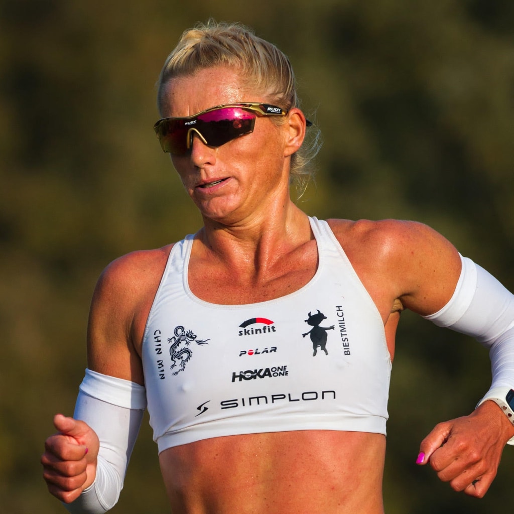 Yvonne van Vlerken tijdens de Drechtstadloop in 2016 (Foto: Van Vlerken)