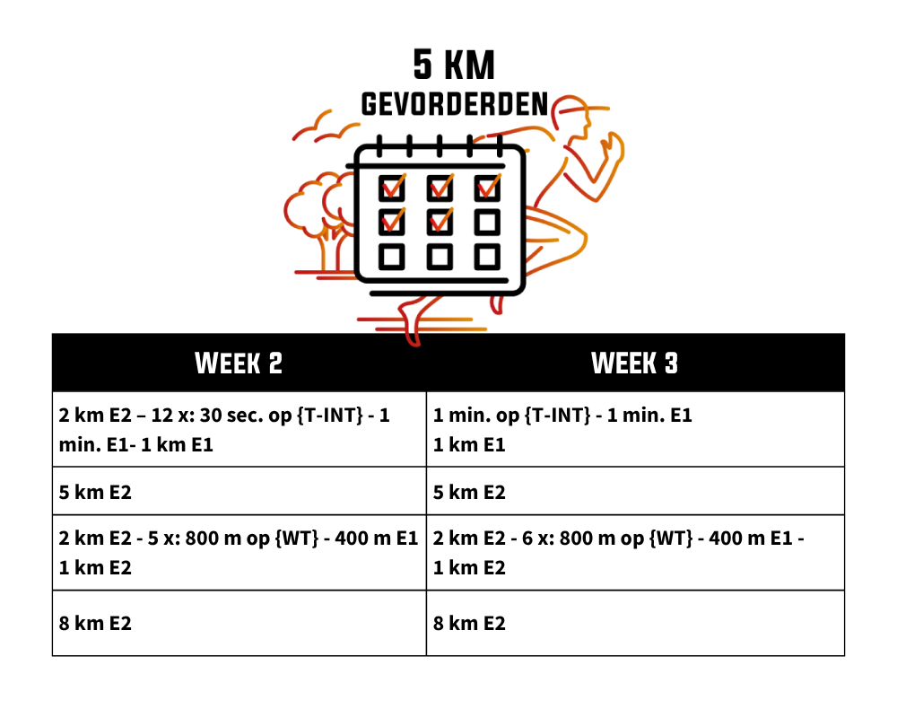 Trainen voor een snelle 5 km