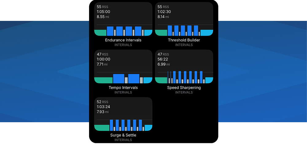 Stryd Workout Screen